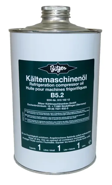 Bitzer Kältemaschinenöl B 5.2 Dose 5L 915 101 11